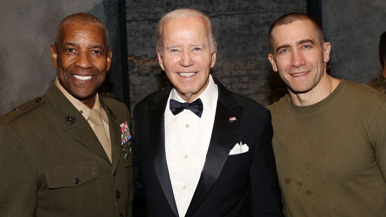 Denzel Washington, Joe Biden and Jake Gyllenhaal